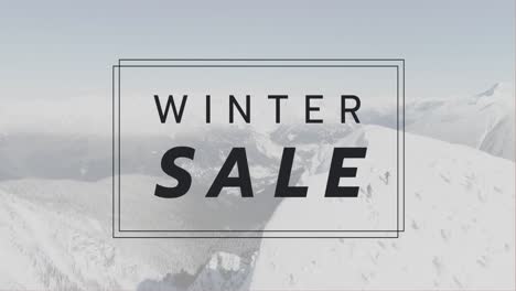 video generado digitalmente de la venta de invierno 4k