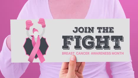 Animation-of-breast-cancer-awareness-text-over-caucasian-woman