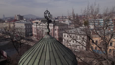 Davidstern-Auf-Der-Aschkenasischen-Synagoge-In-Sarajevo