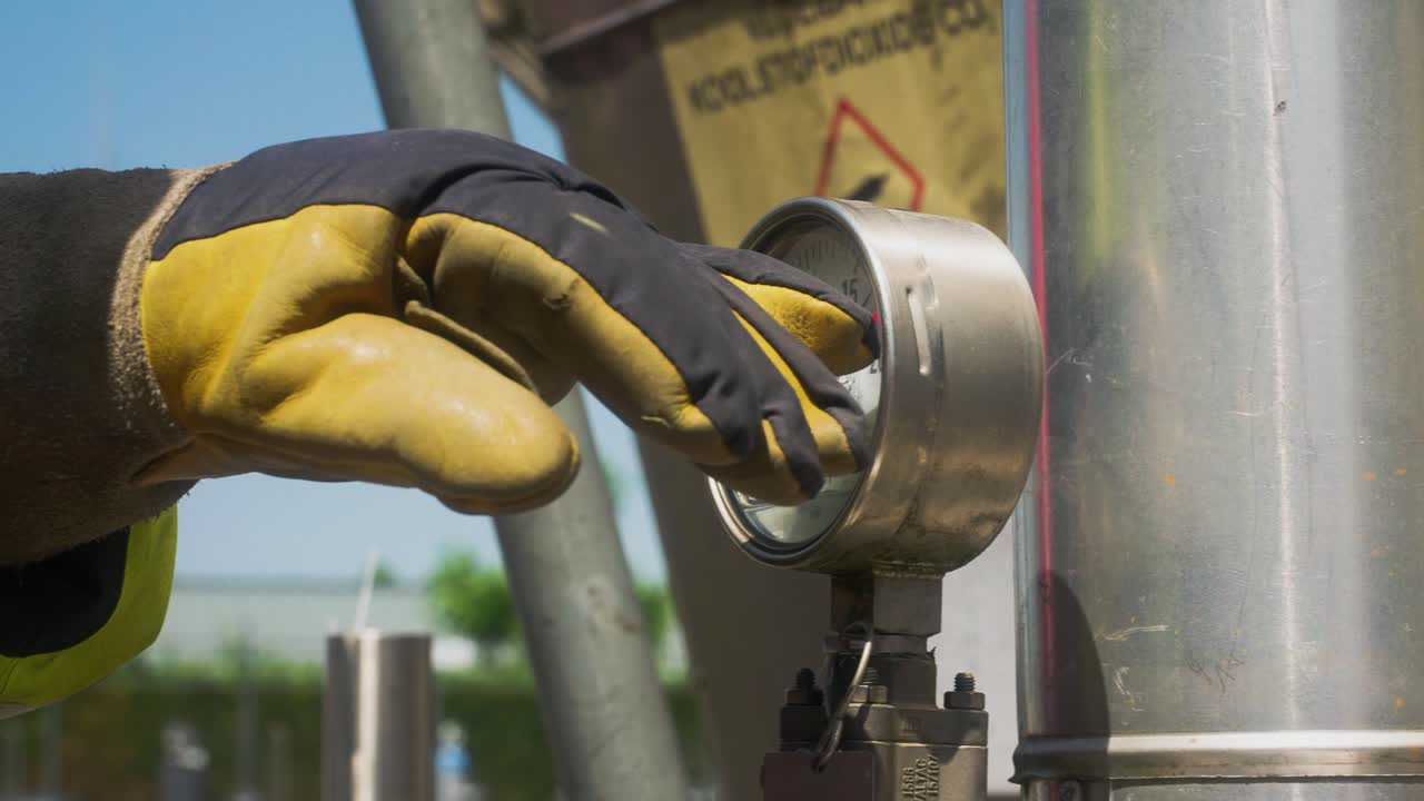 hombre señalando el camión cauge