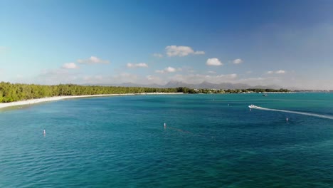 Boat-activities-in-Mont-Choisy-beach