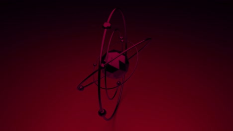 diseño de modelo atómico abstracto