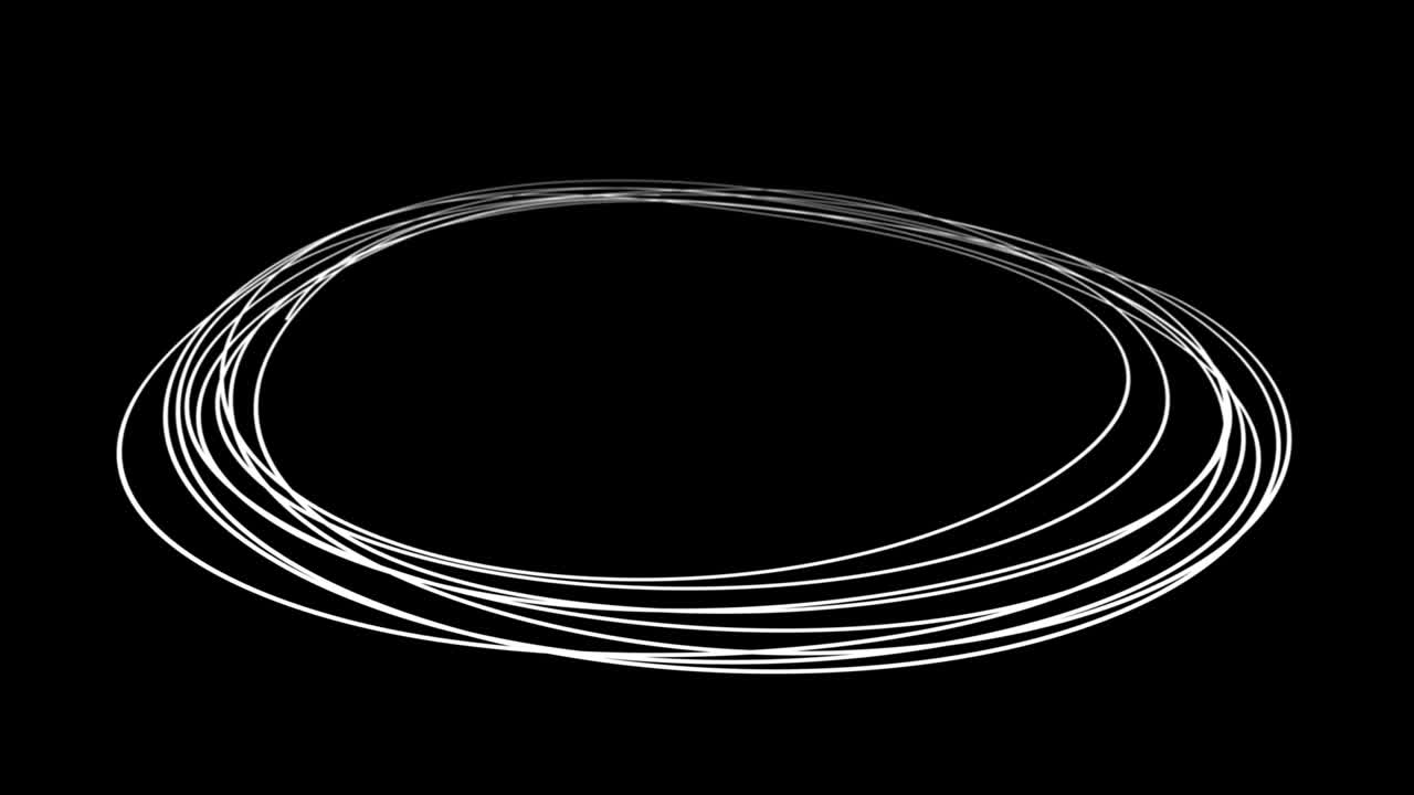 Hand Drawn Scribble Circle, logo design element. Motion graphic video