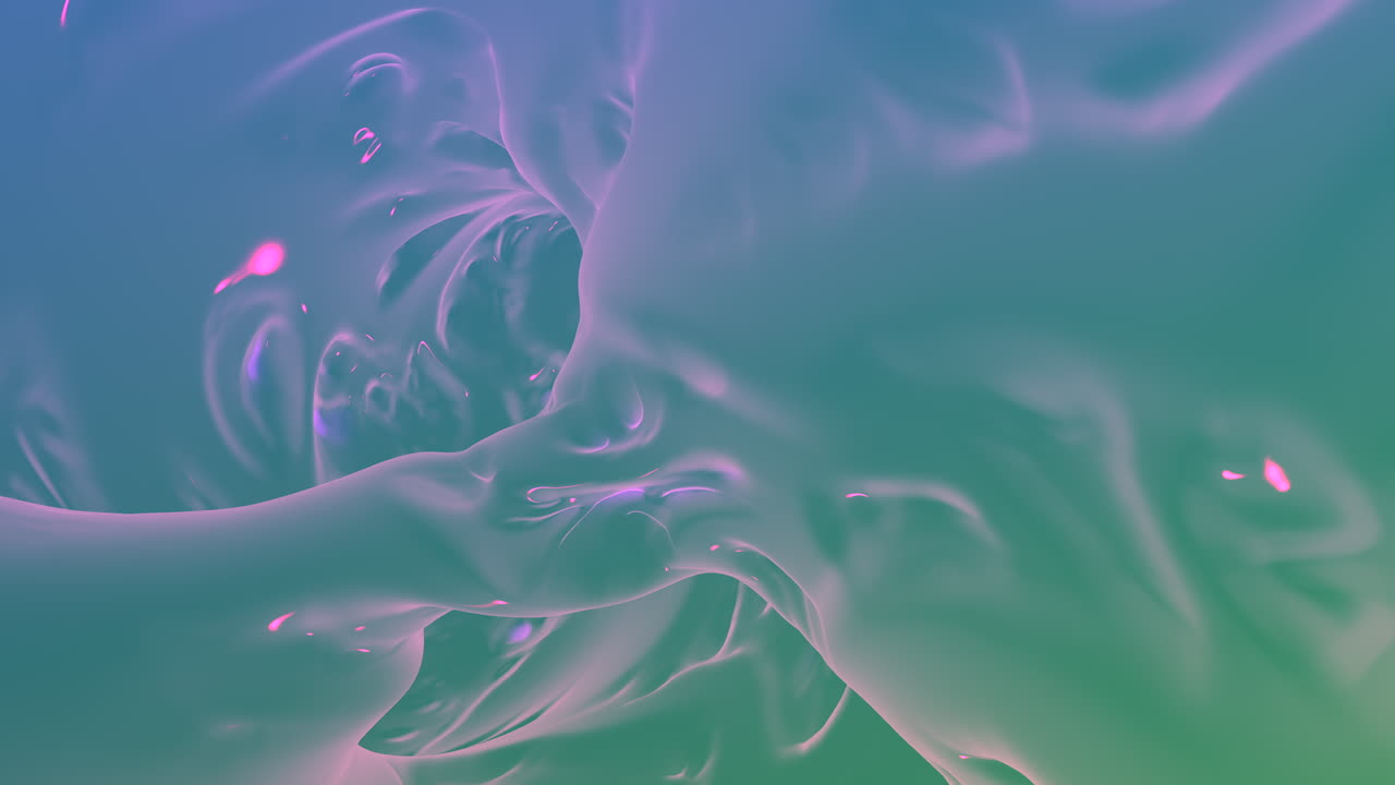 Des ondes liquides irisées et lisses s'écoulent dans une séquence d'arrière-plan abstraite en dégradé pastel doux, avec des reflets holographiques et un mouvement organique, idéale pour le design moderne, l'image de marque et les visuels créatifs.