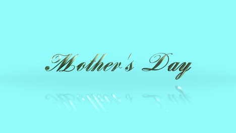 elegance mothers day text on green gradient