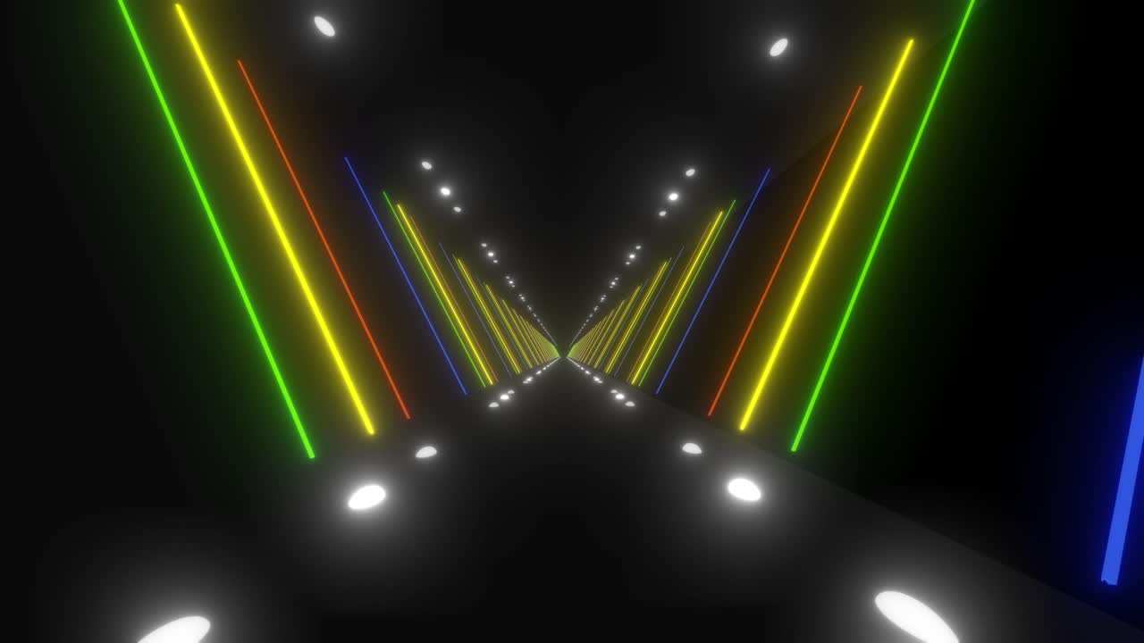 Neon Tunnel 3D Visual