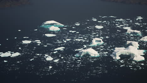 panoramic view of big glacier at alaska