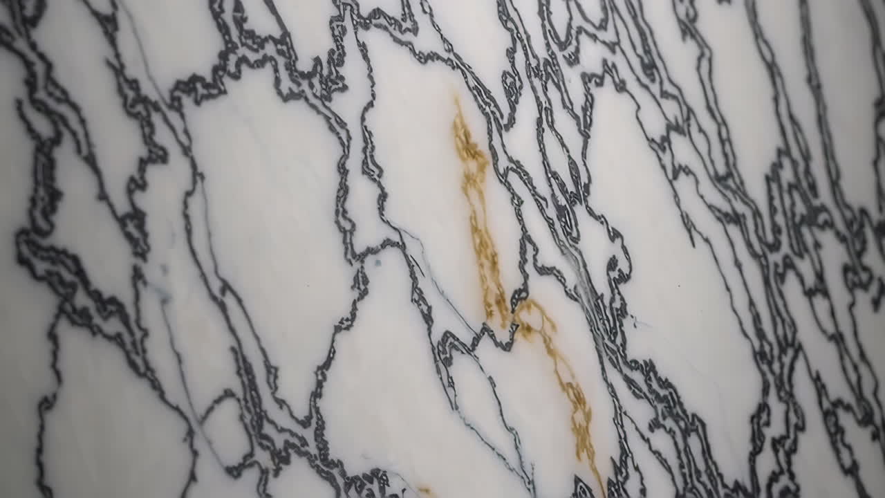 White Marble with Black and Gold Veins