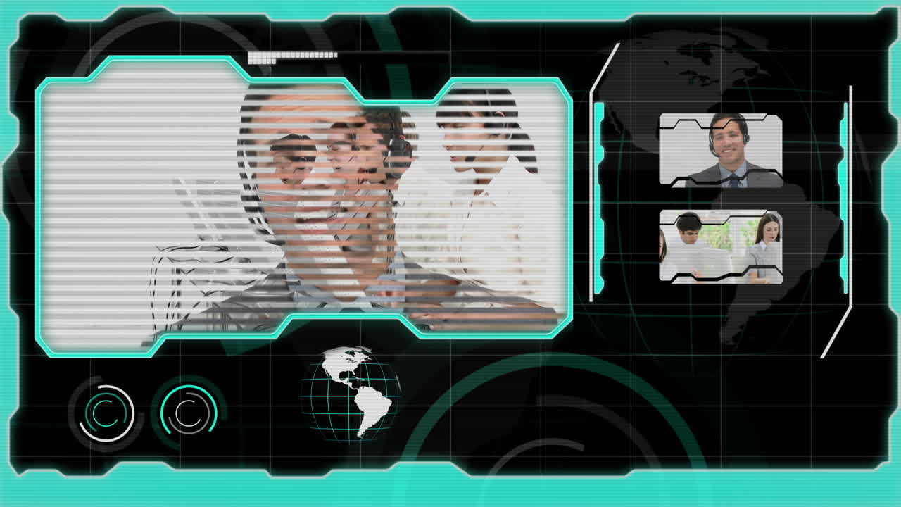 interfaz que muestra varias situaciones del centro de llamadas