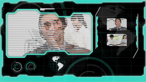 interface showing various call centre situations
