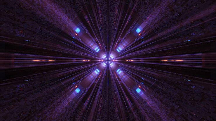 3d illustration motion background of future transportation tunnel corridor stock video artwork