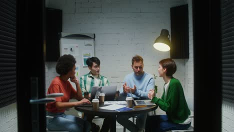 team meeting in a private office space