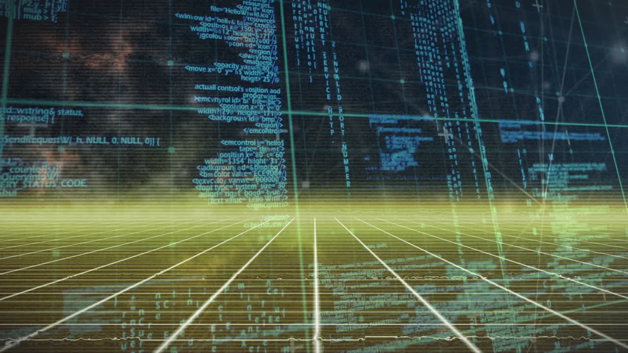 Animation of data processing with networks of connections