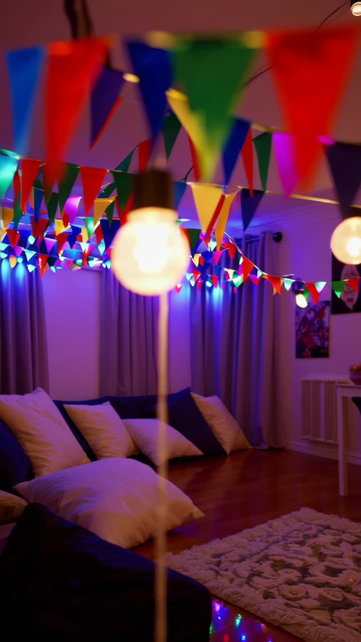 Sala de fiestas divertida y acogedora