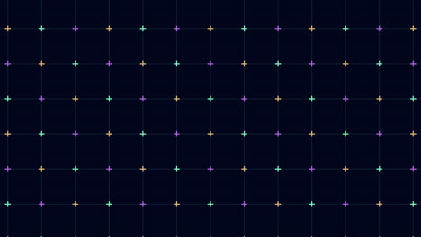 Vibrant-colored-dot-grid-pattern-on-black-background