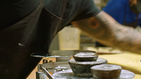 culinary creations: a close-up of latin american baker's pastry and bread making