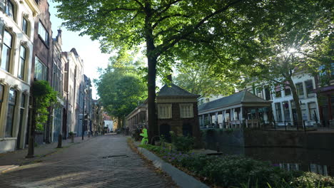 Historischer-Fischmarkt-Visbanken-In-Gouda,-Niederlande