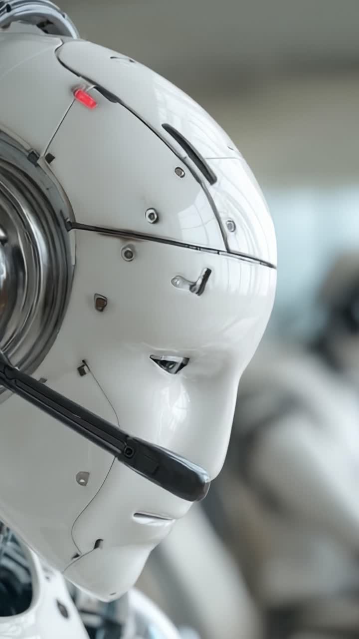 Udforskning af robotikkens fremtid: Et nærbillede af en avanceret humanoid robot, der inkorporerer banebrydende teknologi og designinnovationer inden for kunstig intelligens.