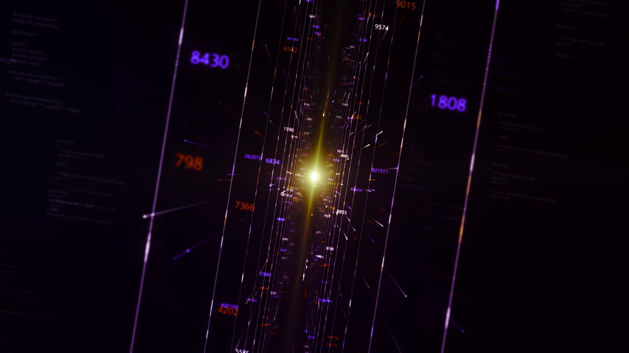 túnel de visualización de datos abstractos