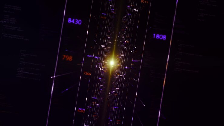 Abstract Data Visualization Tunnel