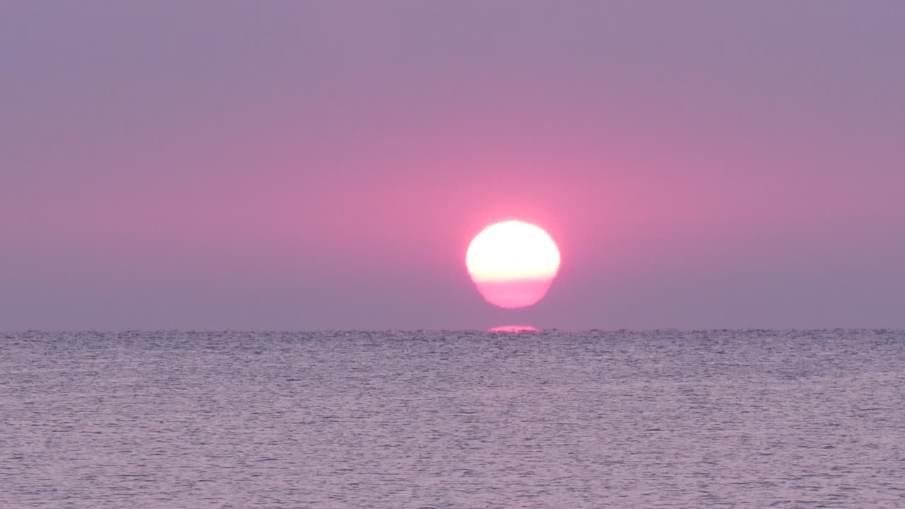 Sunrise over Lake Huron.