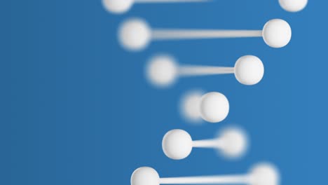 animación 3d del modelo de adn giratorio