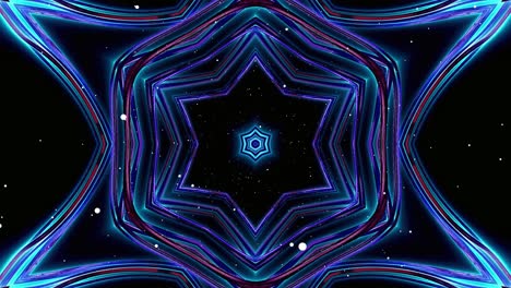 vórtice de flujo con luz de flexión en el espacio