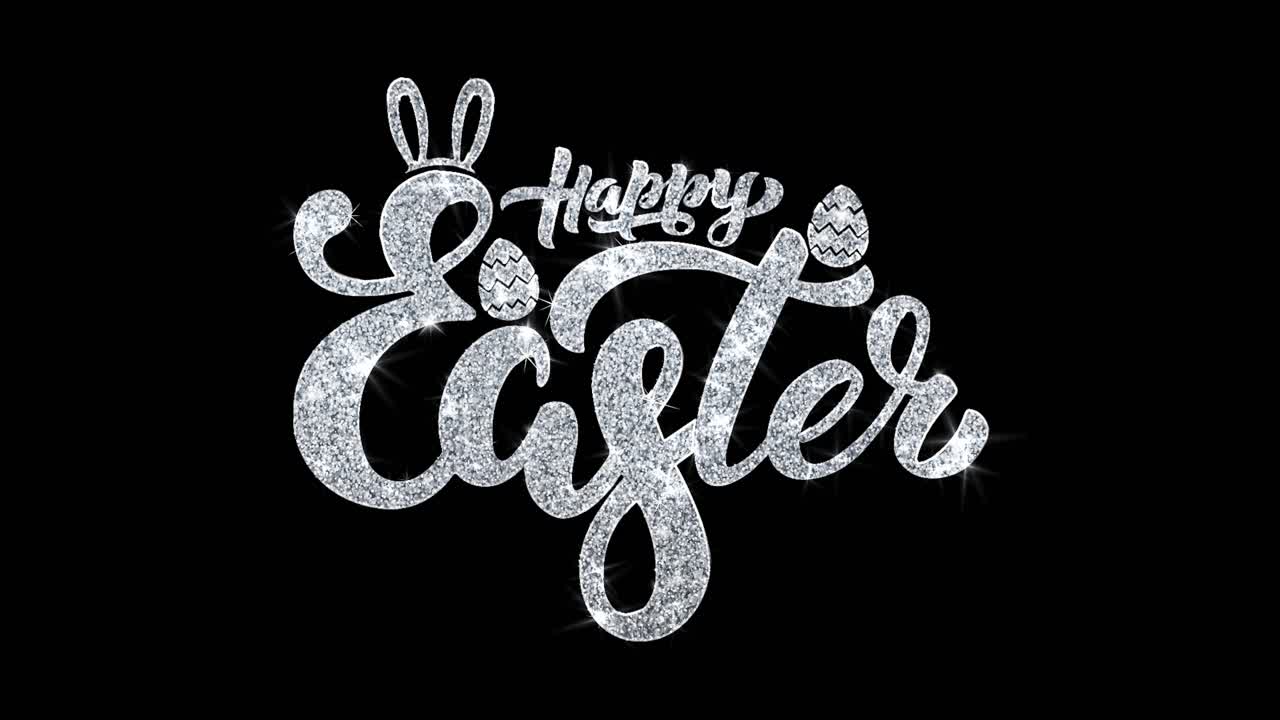 Design Testo Buona Pasqua Glitter