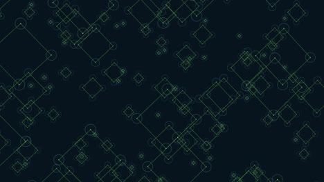 symmetrical green dot grid pattern on black background