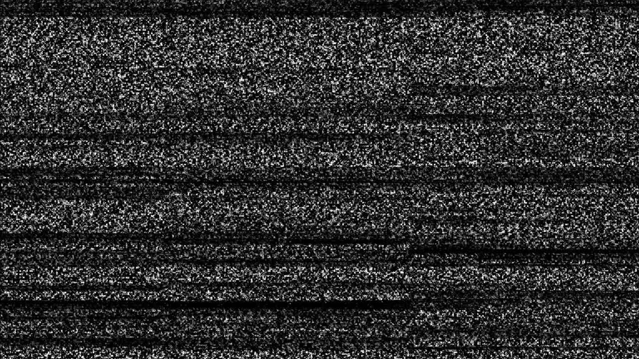 Flickering Static Noise on a Television Screen