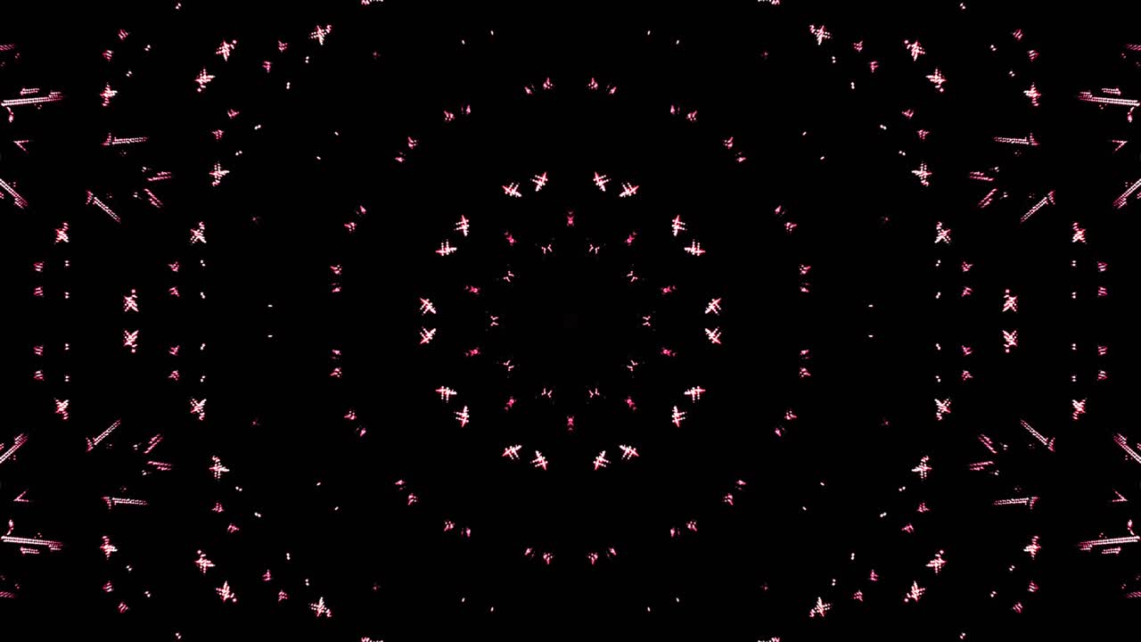 abstract caleidoscopio brillante hermosa línea roja azul movimiento suave con movimiento de luz brillante