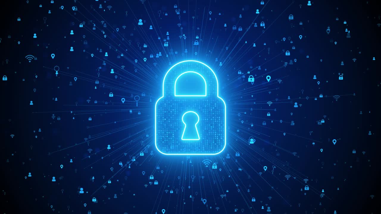 seguridad cibernética bloqueo protección de datos privacidad de seguridad cybernética concepto de tecnología empresarial