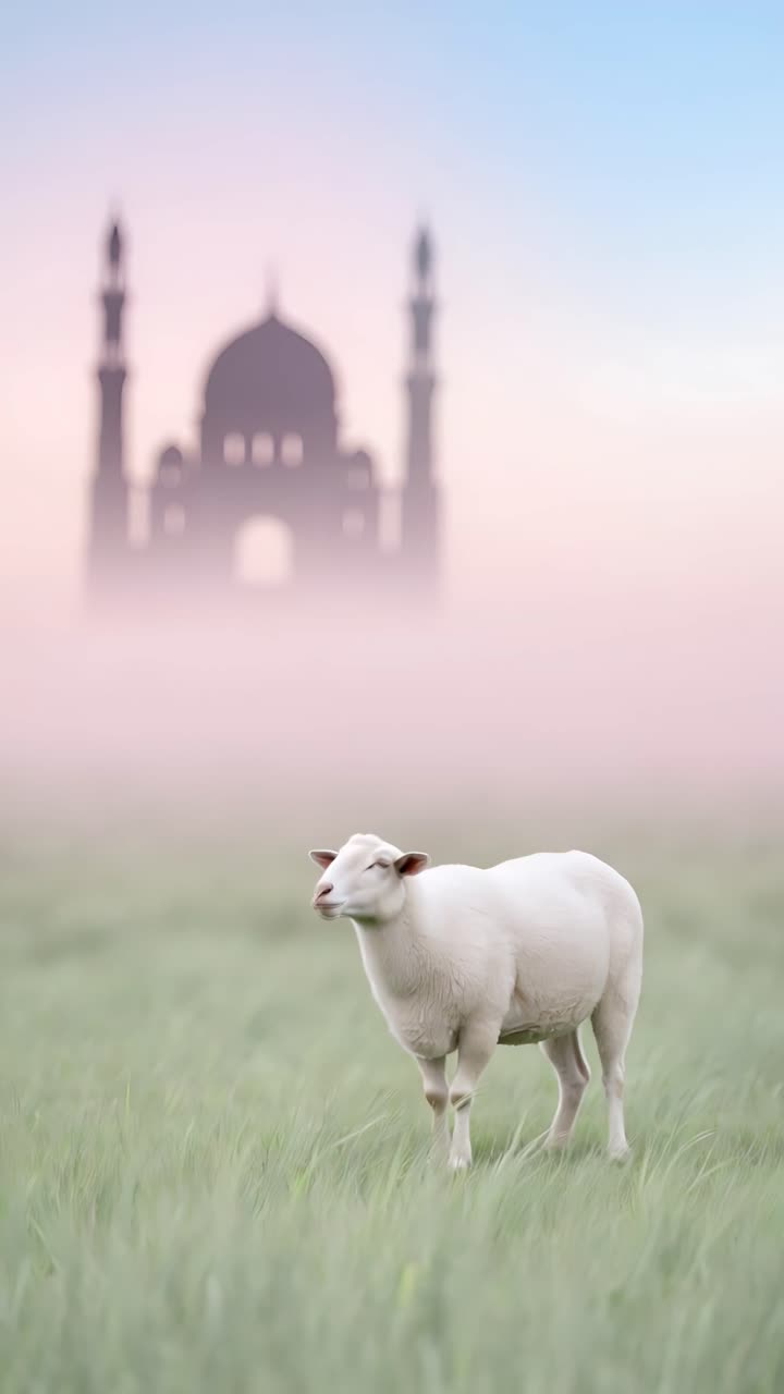 Eid al-Adha Moschea Sfondo islamico 4K