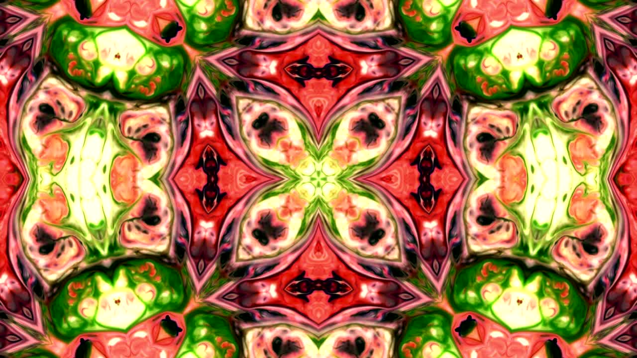 abstracto pincel tinta concepto liso patrón simétrico ornamental decorativo caleidoscopio movimiento círculo geométrico y formas de estrellas