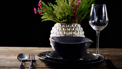 various cutlery on wooden table 4k