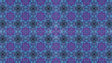 animation. pattern of small rotating mandalas