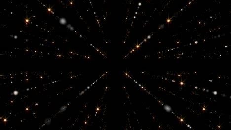 twinkling stars background. stars shimmering in air. dust particles fly in slow motion in the air. loop animation