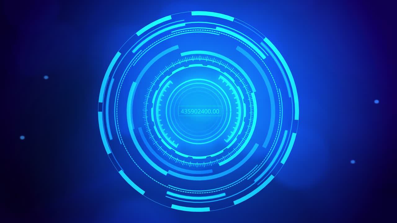 Hologram hud circle interfaces hitech futuristic display loop background cyber gui element for