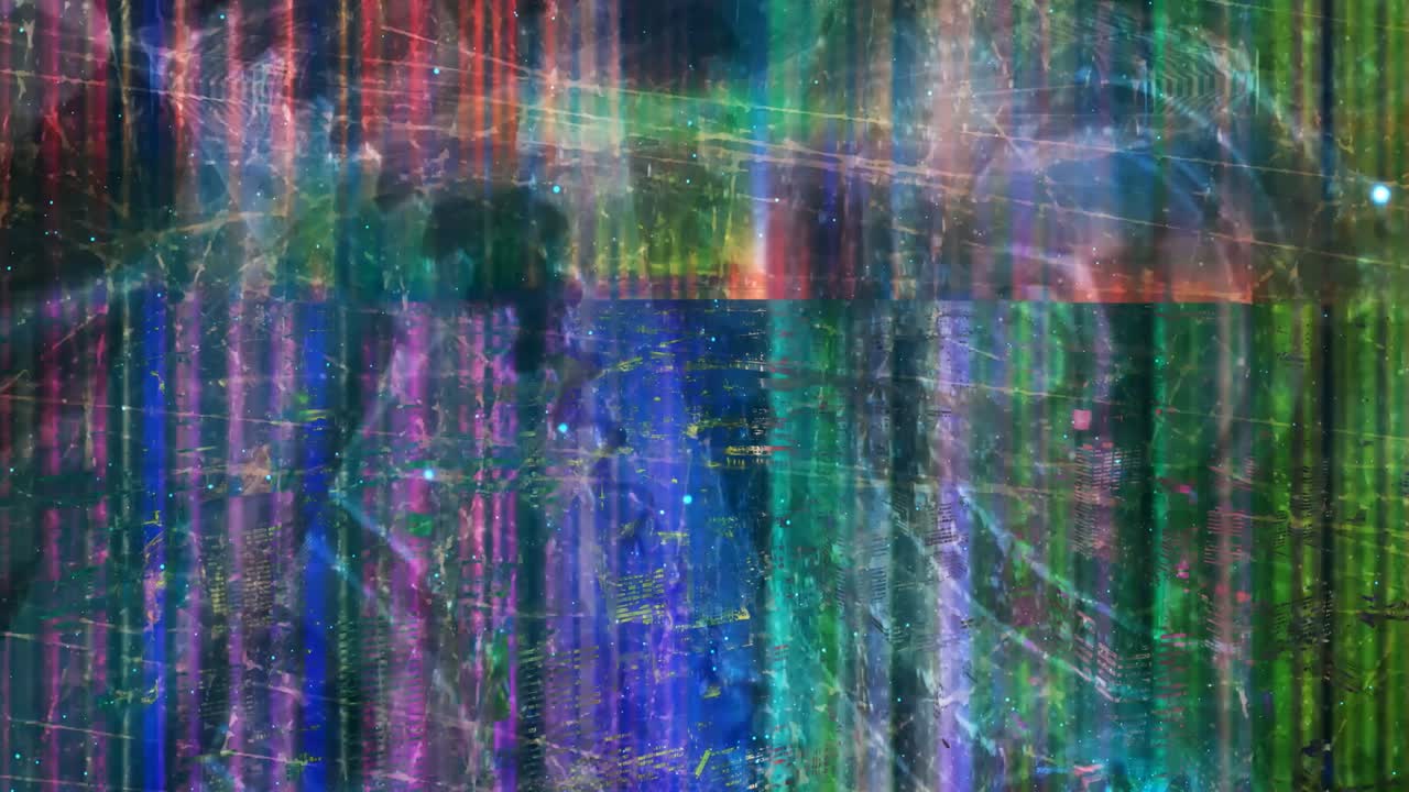 efectos especiales de haz de luz láser de aurora boreal - animación de fondo de movimiento de bucle sin costuras de 4k