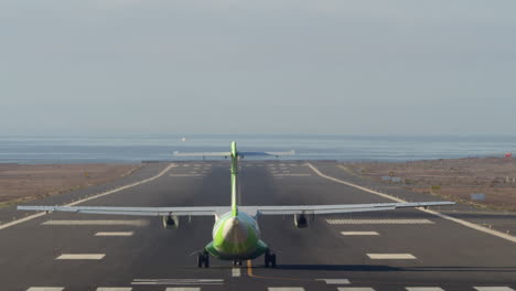 aeronaves de pasajeros de hélice de despegue