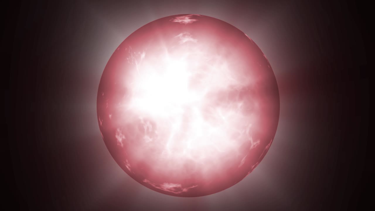 Motion graphics de bola de energia e poder