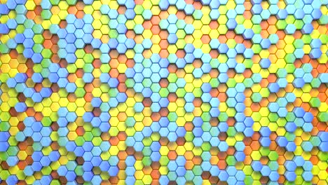 hermoso fondo hexagonal abstractamente multicolor