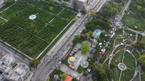 el jardín de amir shahid desde arriba.