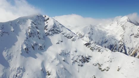 snowy mountain peaks