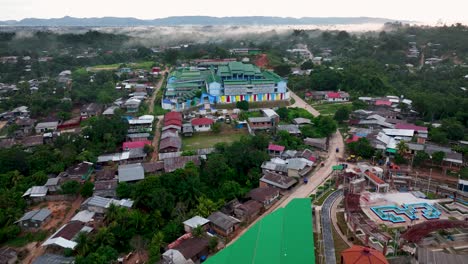 contamana, ucayali province, peru' - small town city on the amazon river jungle rainforest isolated