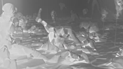 destroyed andorids on a junkyard in xray