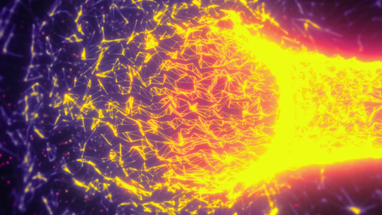 Wormhole Digitale Luminoso Dinamico con Linee Plexus