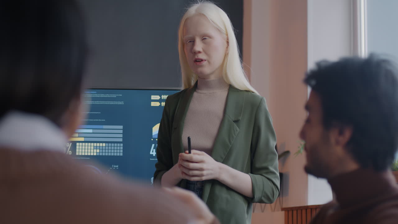 presentación de la reunión de negocios