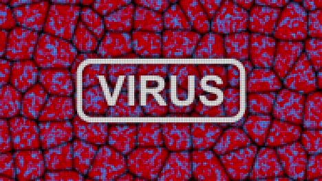 virus message pixel computer red screen animation