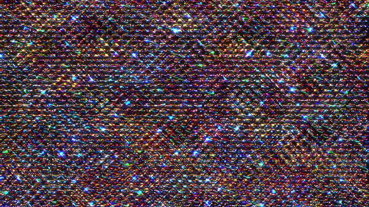 líneas brillantes que establecen movimiento de onda, color completo, sobre fondo negro